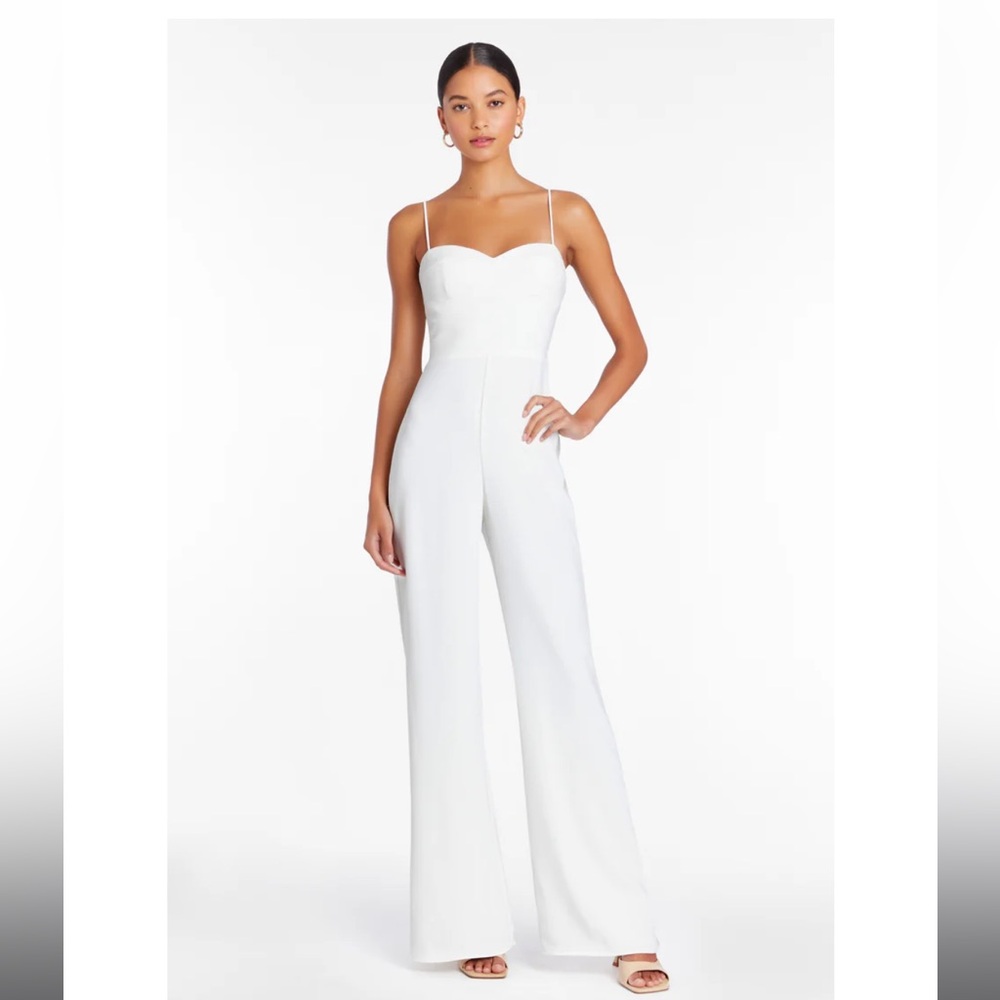 Amanda Uprichard Champagne Jumpsuit